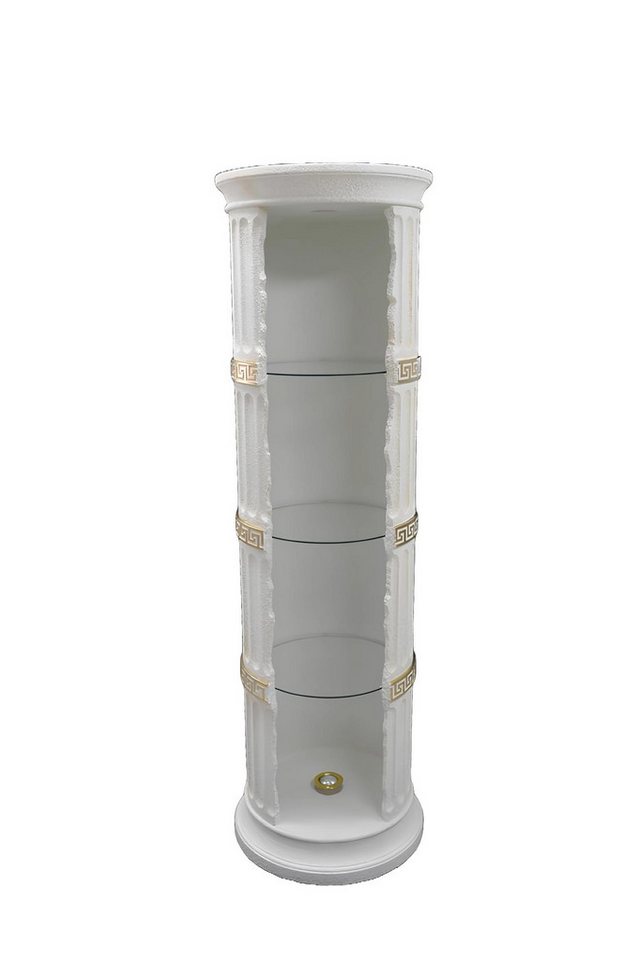 Xlmoebel Vitrine Eckregal mit Glasvitrine Amphorenvase Bodenvase Säulenschrank (Griechische Bar mit Lampe 171,5 cm Hoch-Material:Acryl) Hergestellt in Europa von Xlmoebel