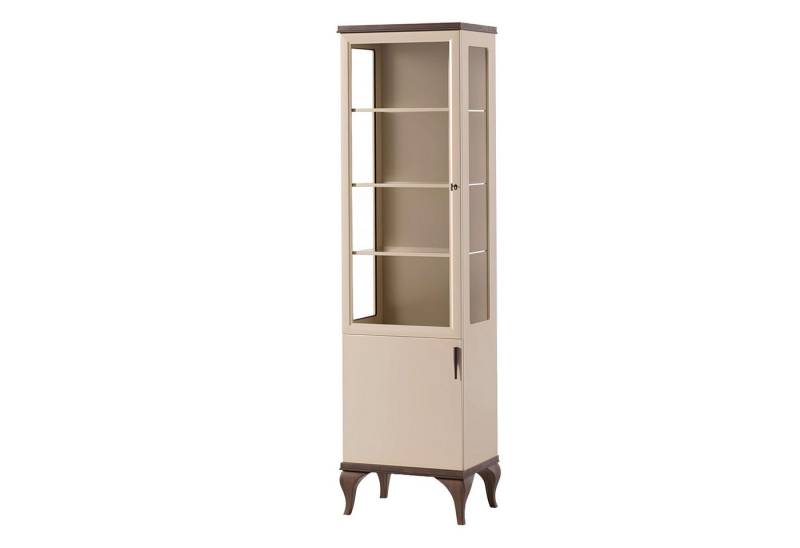 Xlmoebel Vitrine Einzelvitrine - Einzeltüriges Möbelstück - Glasvitrine - Holzschrank (Vitrine) Hergestellt in Europa von Xlmoebel
