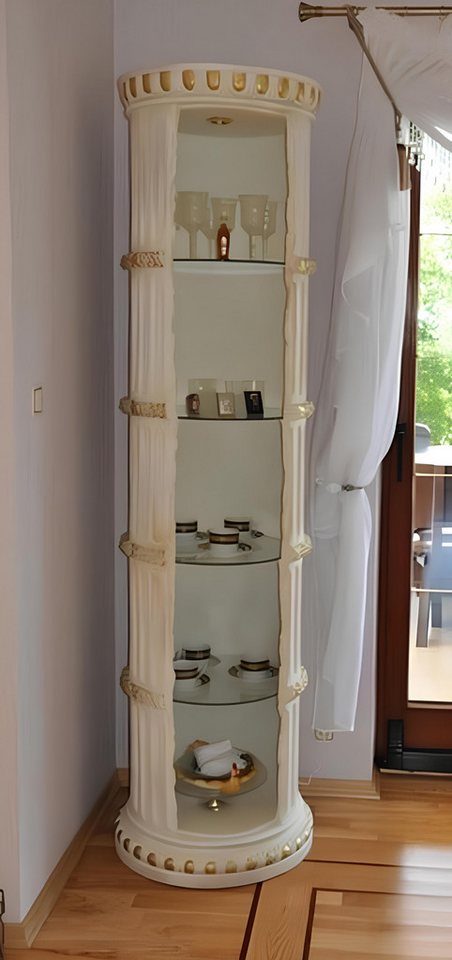 Xlmoebel Vitrine Glas-Eckvitrine mit Bar Amphore Bodenfase Säule und Schrank (Buchstütze -Bartresen V 225 cm Hoch-Material:Acryl) Hergestellt in Europa von Xlmoebel