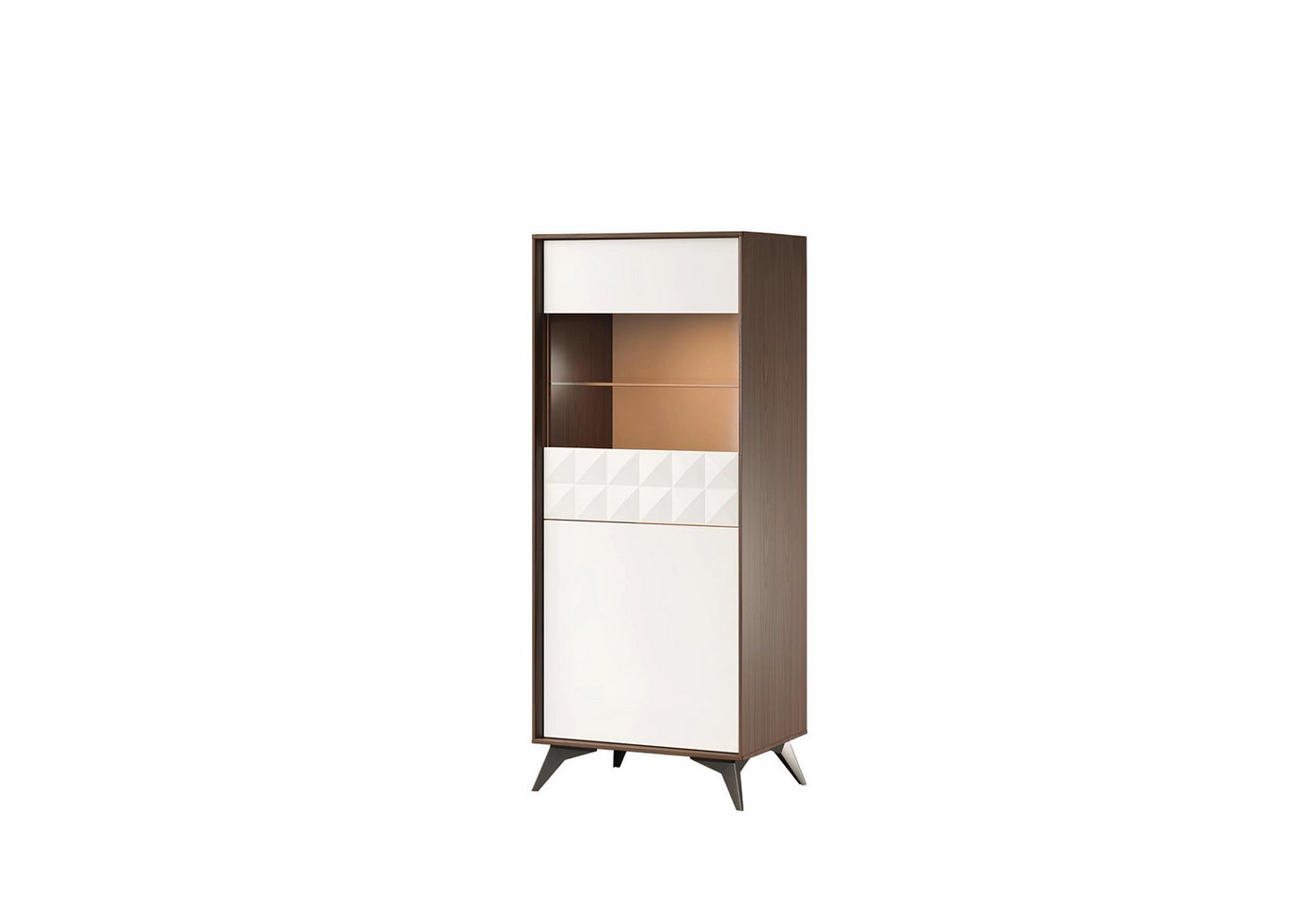 Xlmoebel Vitrine Glasvitrine Designer Anrichte aus Kommoden-Schrank (Vitrine 4062292182952) Hergestellt in Europa von Xlmoebel