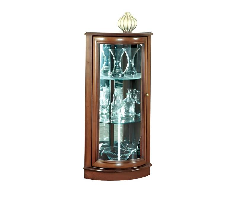 Xlmoebel Eckvitrine Glasvitrine Schaukasten Glaskasten Vitrinenmöbel Displayvitrine (1-St., Vitrine) Hergestellt in Europa von Xlmoebel