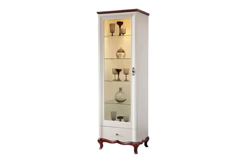 Xlmoebel Vitrine Glasvitrine Schrank Regal Glasschrank Regalvitrine Displayregal (1-St., Vitrine) Hergestellt in Europa von Xlmoebel