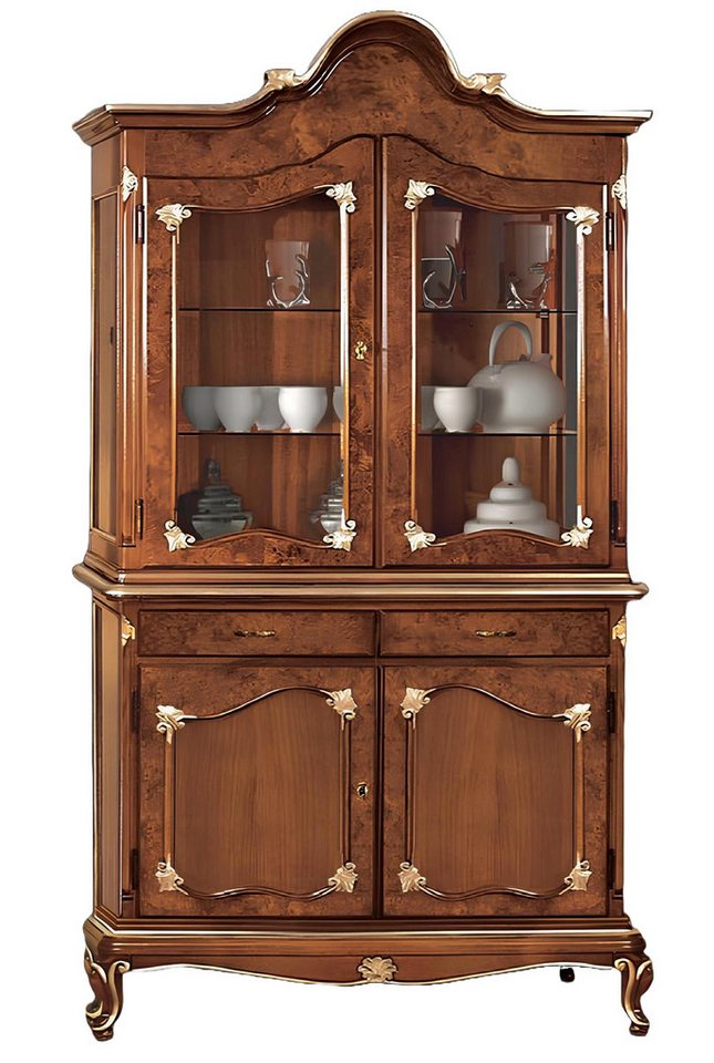 Xlmoebel Vitrine Glasvitrine aus Holz mit modernem Design für das Wohnzimmer - Neu (Vitrine) Hergestellt in Europa von Xlmoebel