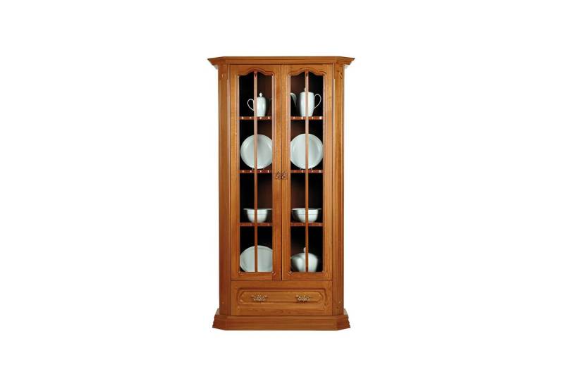 Xlmoebel Vitrine Glasvitrine mit Kommoden-Design-Schrank (Vitine 4062292181009) Hergestellt in Europa von Xlmoebel