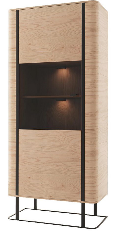 Xlmoebel Vitrine Hochschrank Regal für das Büro oder Wohnzimmer Vitrine Aktenschrank (Grande GR-W12) Hergestellt in Europa von Xlmoebel
