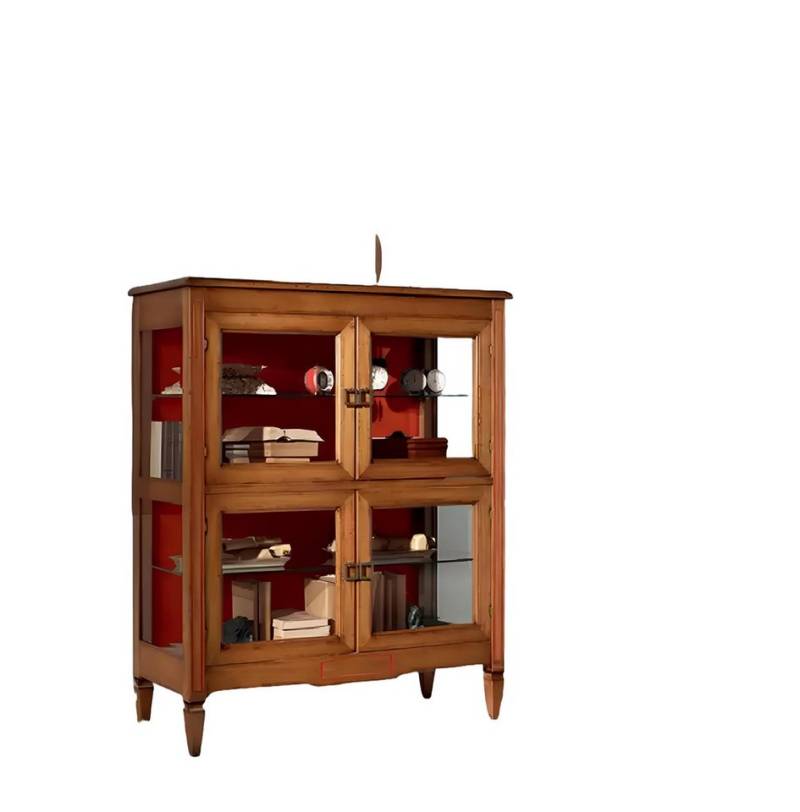 Xlmoebel Vitrine Italienische Möbel Luxuriöse Vitrine im klassischen Design (1-St., Vitrine) Hergestellt in Europa von Xlmoebel