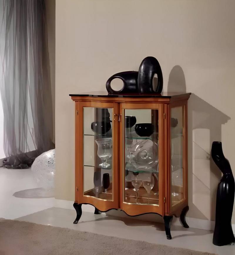 Xlmoebel Vitrine Klassischer Schrank für Wohnzimmermöbel Vitrine Anrichte Italienisch (Vitrine) Hergestellt in Europa von Xlmoebel
