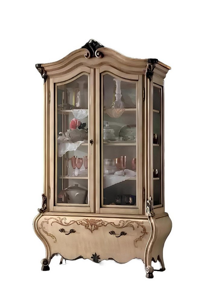Xlmoebel Vitrine Luxuriöses Regal aus italienischem Design für Vitrine und Anrichte (1-St., Vitrine) Hergestellt in Europa von Xlmoebel