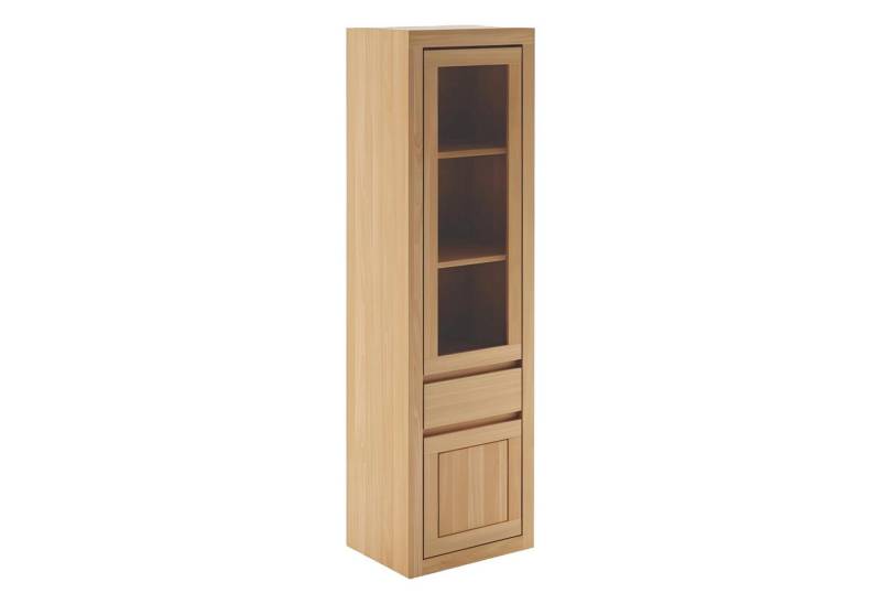 Xlmoebel Vitrine Massiver handgefertigter Holzschrank mit Glasvitrine für das (1-St., Vitrine) Hergestellt in Europa von Xlmoebel