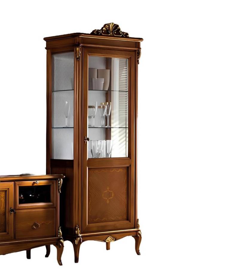 Xlmoebel Vitrine Möbelset für das Wohn- und Esszimmer: Glasvitrine (Vitrine) Hergestellt in Europa von Xlmoebel