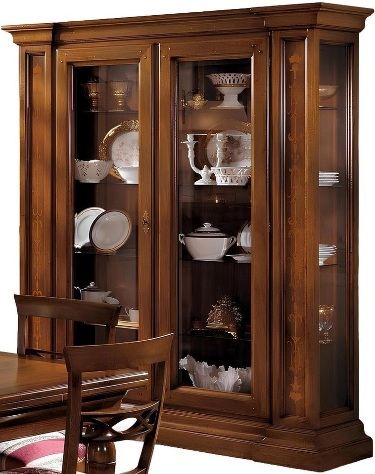 Xlmoebel Vitrine Neu gestalteter Glas-Schrank mit 2 Türen für das Wohnzimmer (Vitrine) Hergestellt in Italy von Xlmoebel