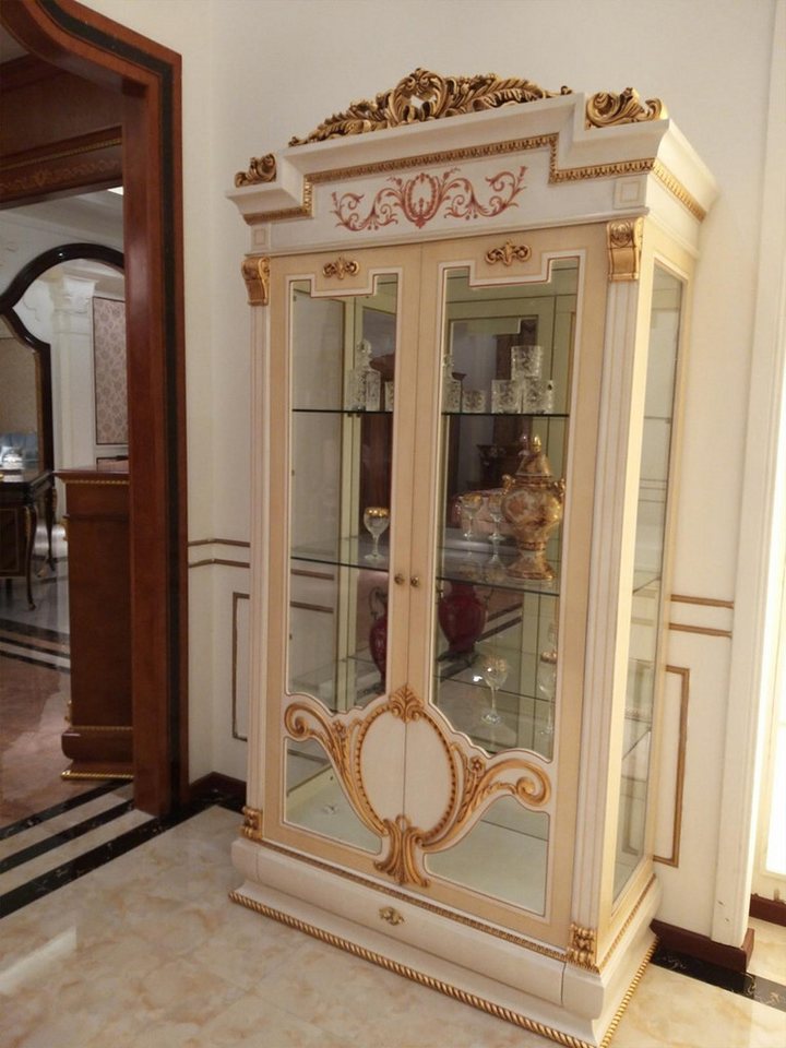 Xlmoebel Vitrine Neue zweitürige Vitrine aus Glas für das Wohnzimmer im (Vitrine) Hergestellt in Europa von Xlmoebel