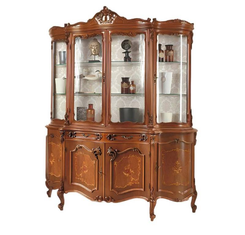 Xlmoebel Anrichte Neuer Glasschrank Vitrine Möbel Anrichte Schränke - Vitrinen in (1 St., Vitrine), Hergestellt in Europa von Xlmoebel