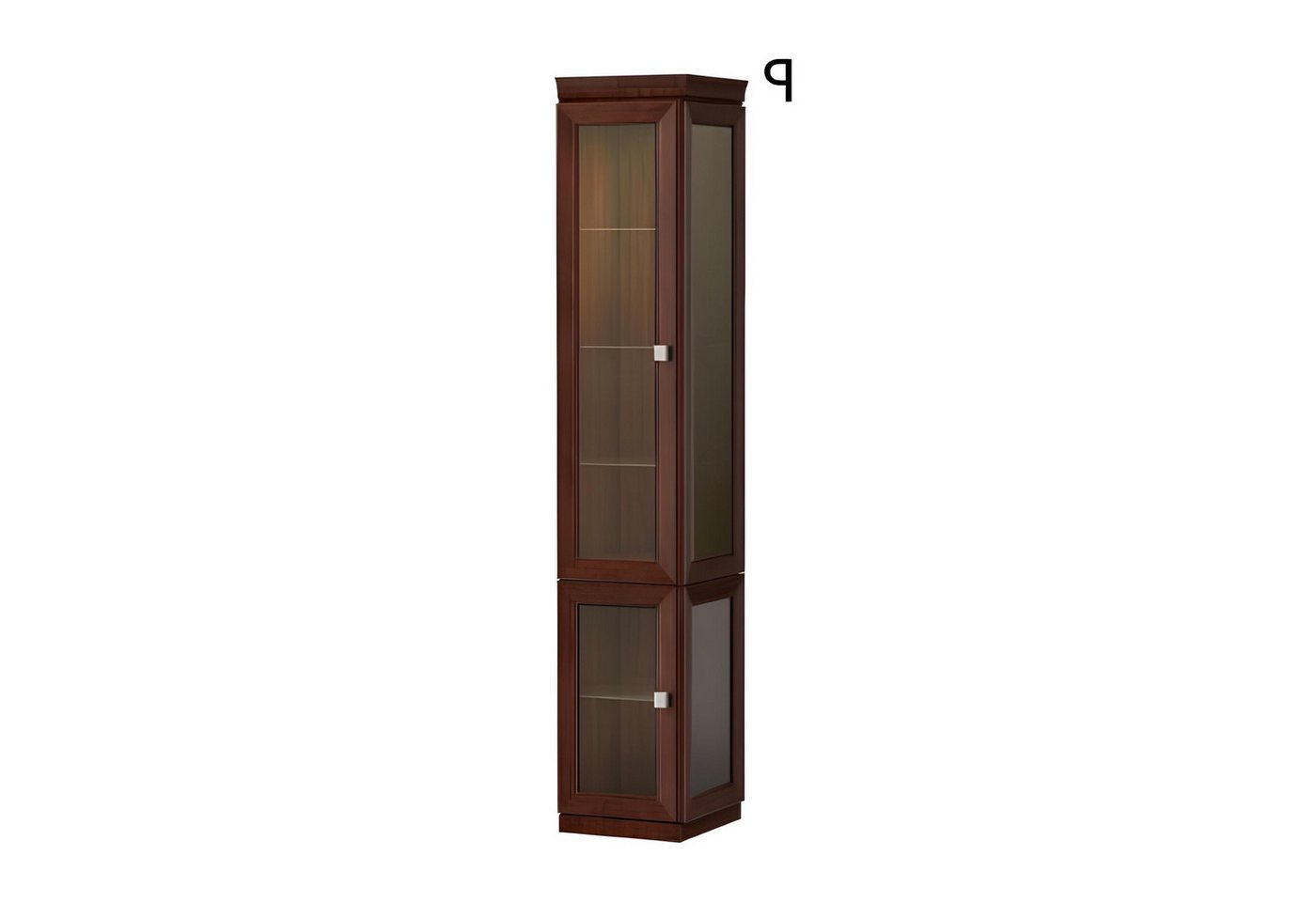 Xlmoebel Vitrine Schrank mit Glasvitrine Designer Möbel System (Vitrine) Hergestellt in Europa von Xlmoebel