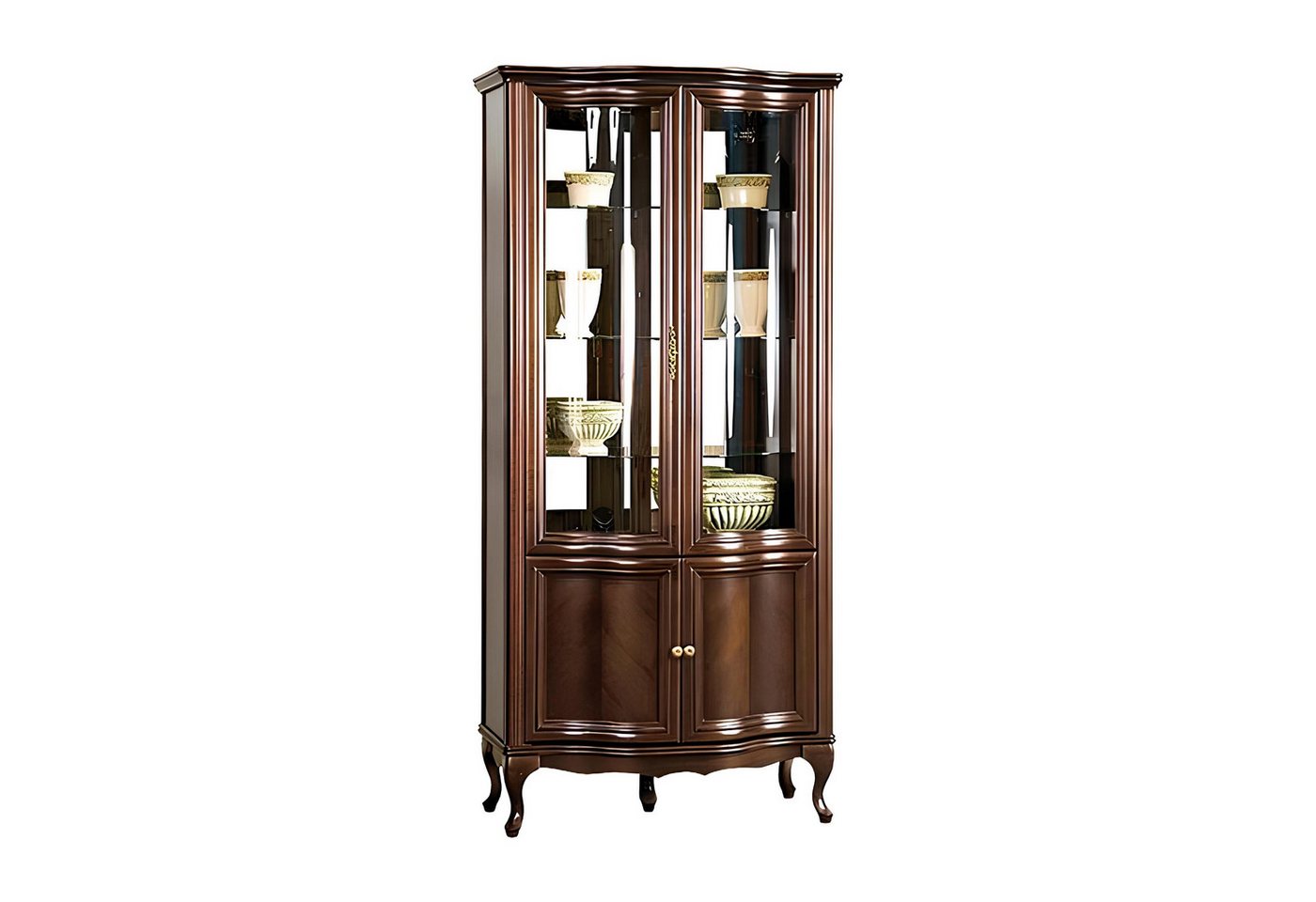 Xlmoebel Vitrine Schranksammlung aus Glas: Glasbehälter Glaskasten Kastenregal (Vitrine) Hergestellt in Europa von Xlmoebel