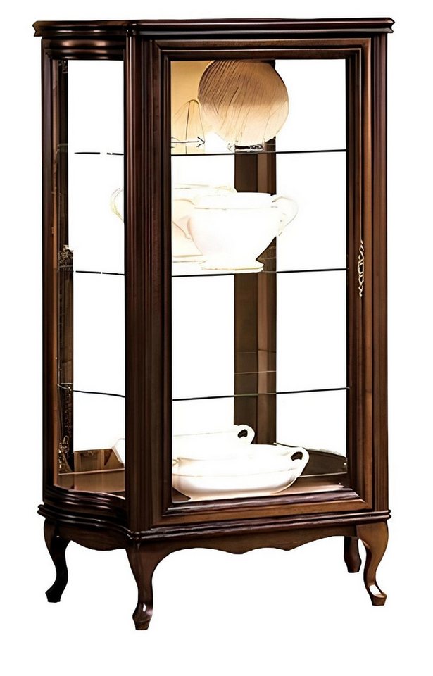 Xlmoebel Glasvitrine Design Glas Schrankvitrine mit Regal – exklusiver Vitrinenschaukasten (Glasvitrine) Hergestellt in Europa von Xlmoebel