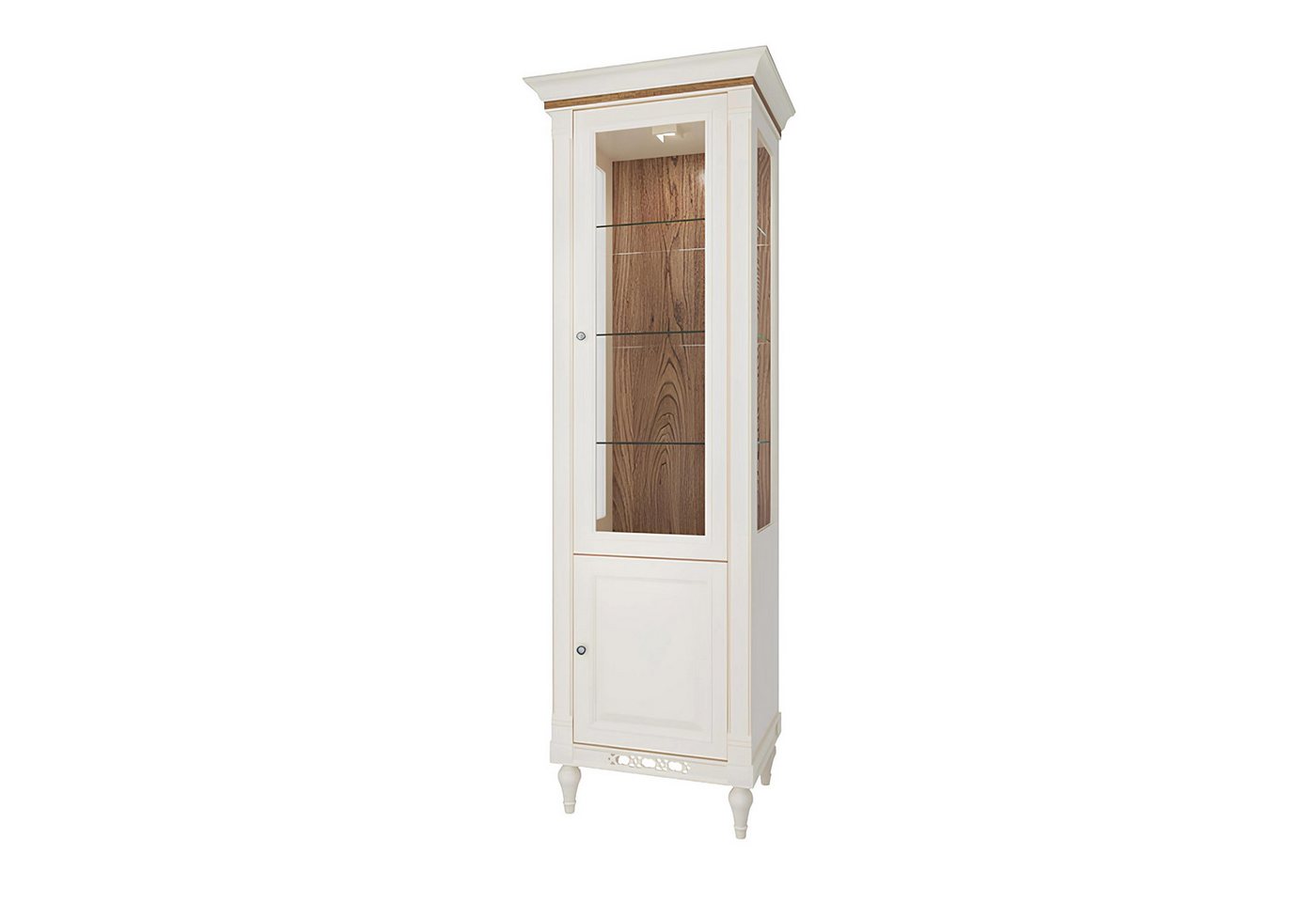 Xlmoebel Vitrine Traditionelle Glasvitrine Kommoden Vitrinen Schrank Glasschrank FL-W1 (Model Florenz FL-W1) Hergestellt in Europa von Xlmoebel