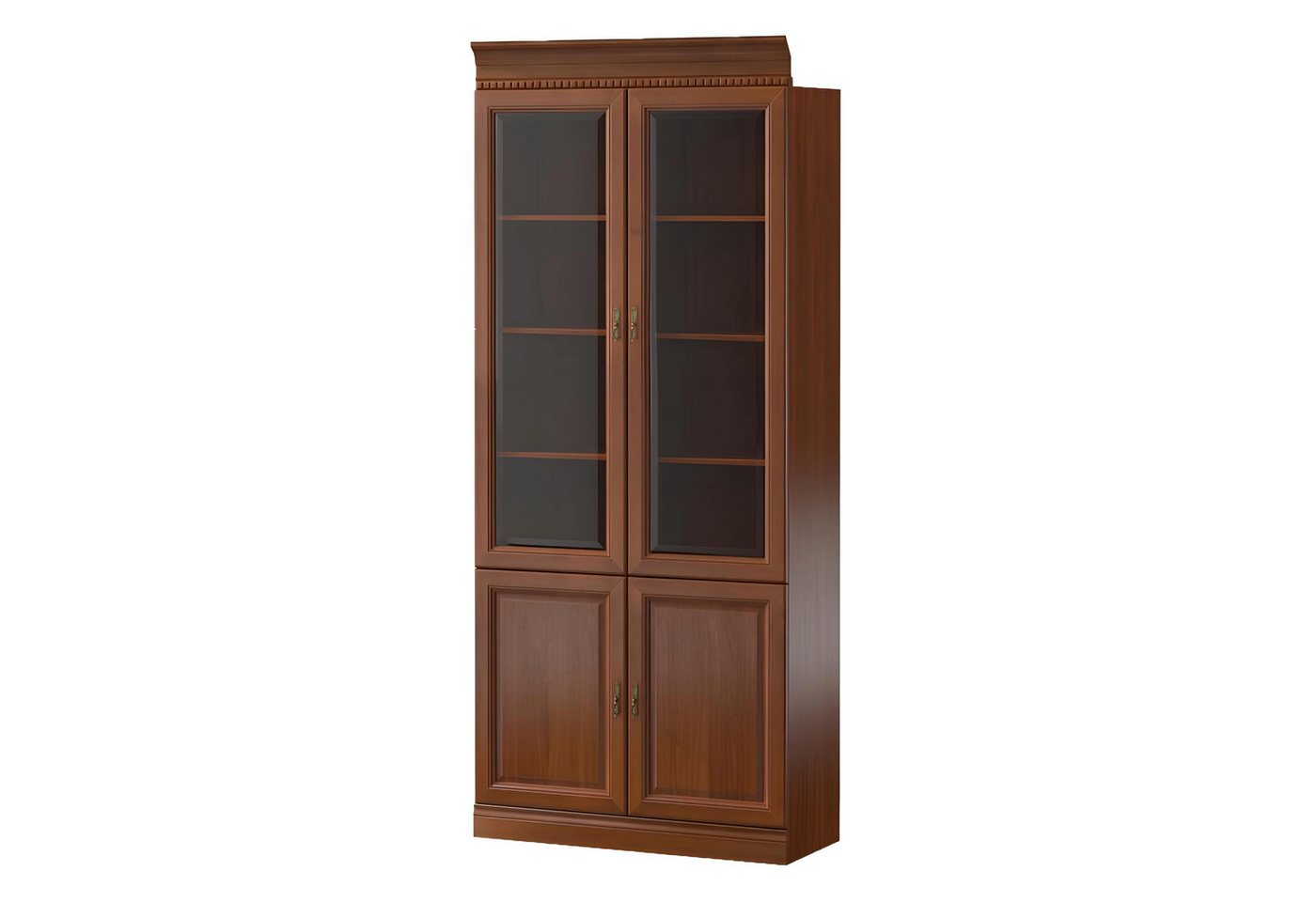 Xlmoebel Vitrine Traditionelle Holz Schrank Vitrine Glas Vitrinenschrank (1-St., Vitrine) Hergestellt in Europa von Xlmoebel