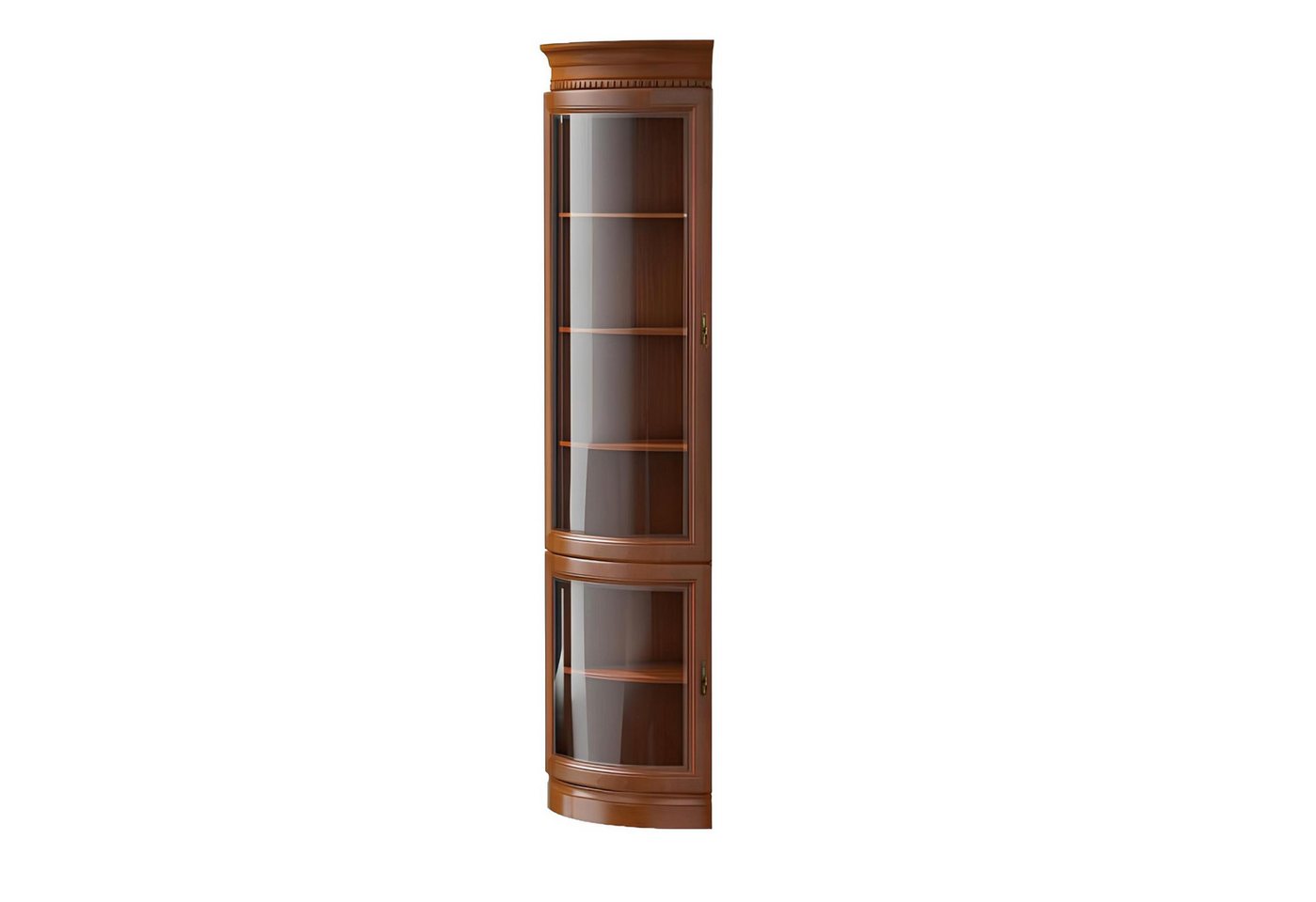 Xlmoebel Vitrine Traditioneller Schrank Ausstellungsschrank Eckvitrine Vitrinenschränke (Klassische Schränke Schrank Schrankwand - Model BA-11) Hergestellt in Europa von Xlmoebel