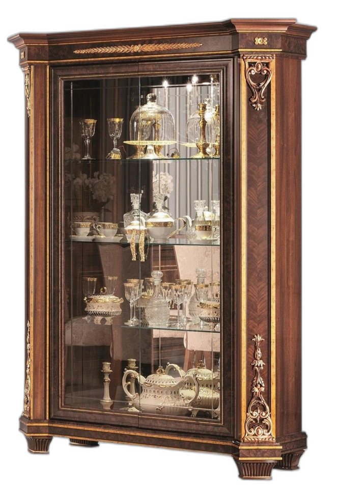 Xlmoebel Vitrine Vitrinenschrank 2 Türen Holz Wohnzimmer Displayschrank Design (1-St., Vitrine) Hergestellt in Europa von Xlmoebel