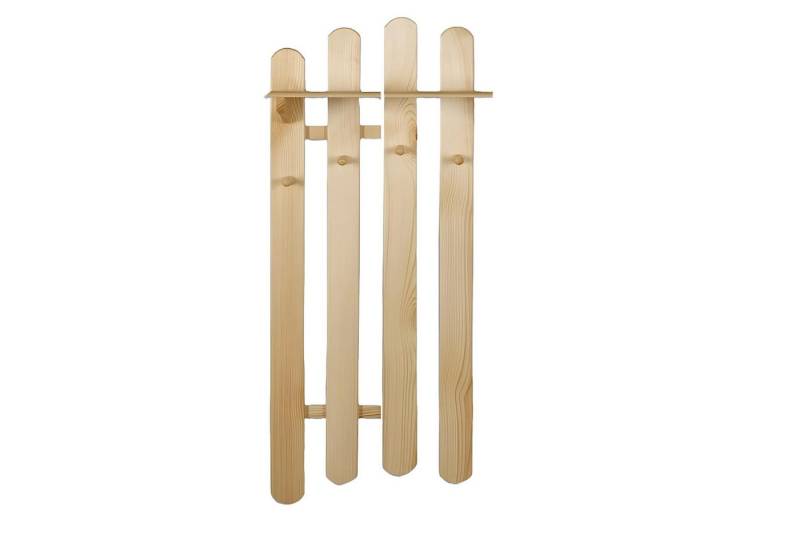Xlmoebel Wandgarderobe Handgefertigte Garderobenleiste aus Kieferholz für Flur (Wandgarderobe), Hergestellt in Europa von Xlmoebel