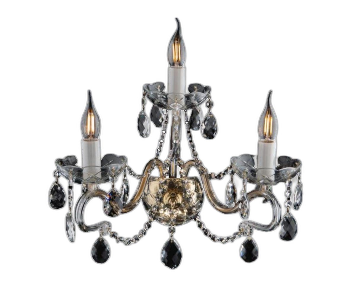 Xlmoebel Wandkerzenhalter Wandlampe Bohemia Luster Vintage Stil Leuchten Wand Lampen (1 St., Wandkerzenhalter), Hergestellt in Europa von Xlmoebel