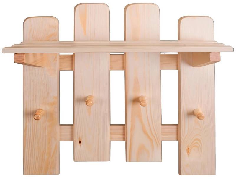 Xlmoebel Wandgarderobe Handgefertigte Garderobe aus Kiefernholz für Ihr Zuhause (Wandgarderobe), Hergestellt in Europa von Xlmoebel