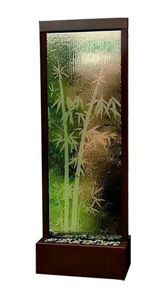 Xlmoebel Zimmerbrunnen Zeitgemäße Raumtrennwand mit Wasserfall und LED-Beleuchtung, (Water Wall), Hergestellt in Europa von Xlmoebel