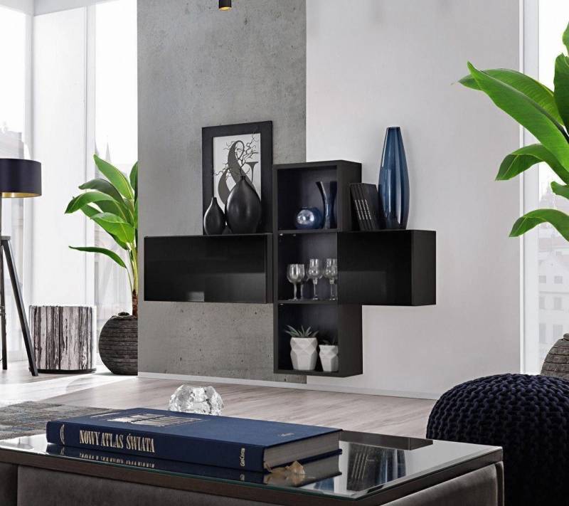 Xlmoebel Wandregal Designer Wandregale für das Wohnzimmer aus edlem Holz, modernem Stil., 4-tlg., Hergestellt in Europa Xlmoebel Wandregal Designer Wandregale für das Wohnzimmer aus edlem Holz, modernem Stil., 4-tlg., Hergestellt in Europa von Xlmoebel