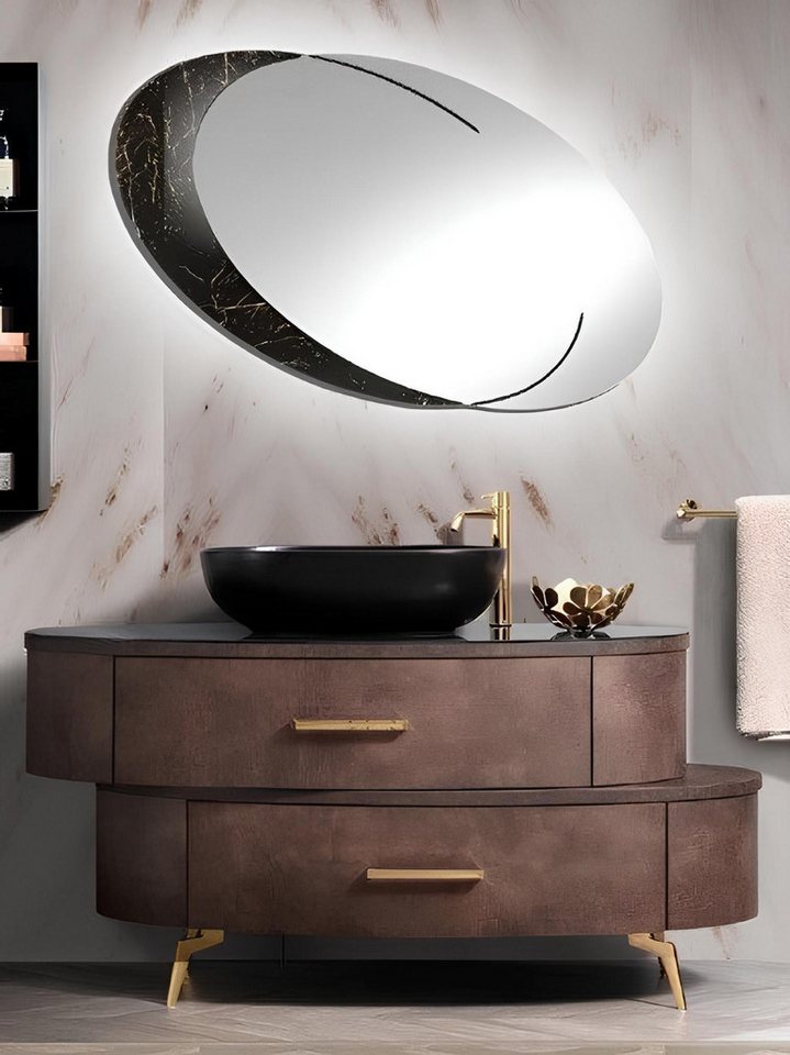Xlmoebel Waschbeckenschrank Badezimmermöbel Waschbeckenschrank Aufbewahrung Regal Schrank Holz (Waschbeckenschrank) Hergestellt in Italy von Xlmoebel