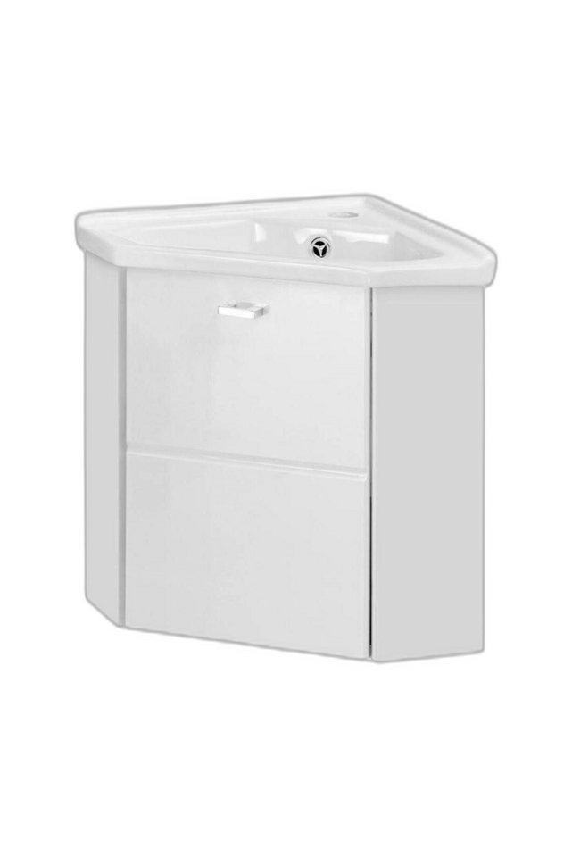 Xlmoebel Waschtisch Eckbecken eck-tisch waschbecken ecken unter-schrank (1-St., Waschtisch), Hergestellt in Europa von Xlmoebel