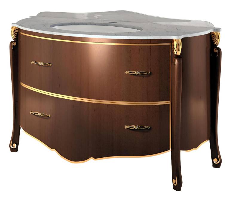 Xlmoebel Waschtisch Traditioneller Badezimmerschrank mit Waschbeckenunterschrank (Unterspülschrank), Hergestellt in Italy von Xlmoebel