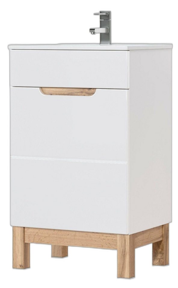 Xlmoebel Waschtisch Waschbecken Schrank Regale 50cm moderne Einrichtungsgegenstände (1-St., Waschtisch), Hergestellt in Europa von Xlmoebel