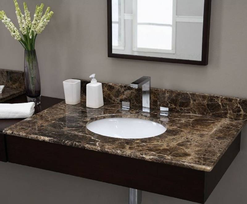 Xlmoebel Waschtischplatte Maßgefertigte Marmorplatte für Waschtisch, Tisch oder Küche nach (1 St., Marmor Waschtisch Platte  Bad), Hergestellt in Europa von Xlmoebel