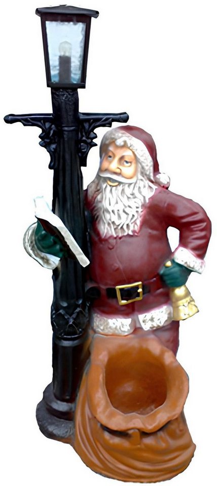 Xlmoebel Gartenleuchte Neue 106cm große Statue eines Weihnachtsmannes als Außenleuchte, Hergestellt in Europa von Xlmoebel