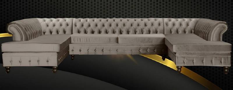 Xlmoebel Wohnlandschaft Chesterfield Wohnzimmer-Sitzgruppe Wohnlandschaft XXL Polster-Sofa, Hergestellt in Europa Xlmoebel Wohnlandschaft Chesterfield Wohnzimmer-Sitzgruppe Wohnlandschaft XXL Polster-Sofa, Hergestellt in Europa von Xlmoebel