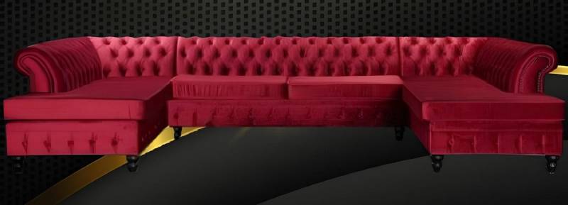 Xlmoebel Wohnlandschaft Chesterfield Wohnzimmer-Sitzgruppe Wohnlandschaft XXL Polster-Sofa, Hergestellt in Europa Xlmoebel Wohnlandschaft Chesterfield Wohnzimmer-Sitzgruppe Wohnlandschaft XXL Polster-Sofa, Hergestellt in Europa von Xlmoebel