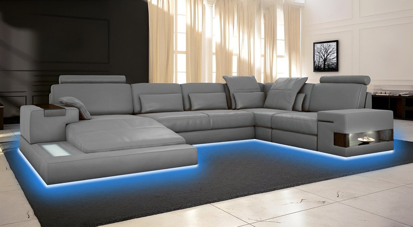 Xlmoebel Wohnlandschaft Großes Ledermöbel mit modernem Design für das Wohnzimmer, Hergestellt in Europa von Xlmoebel