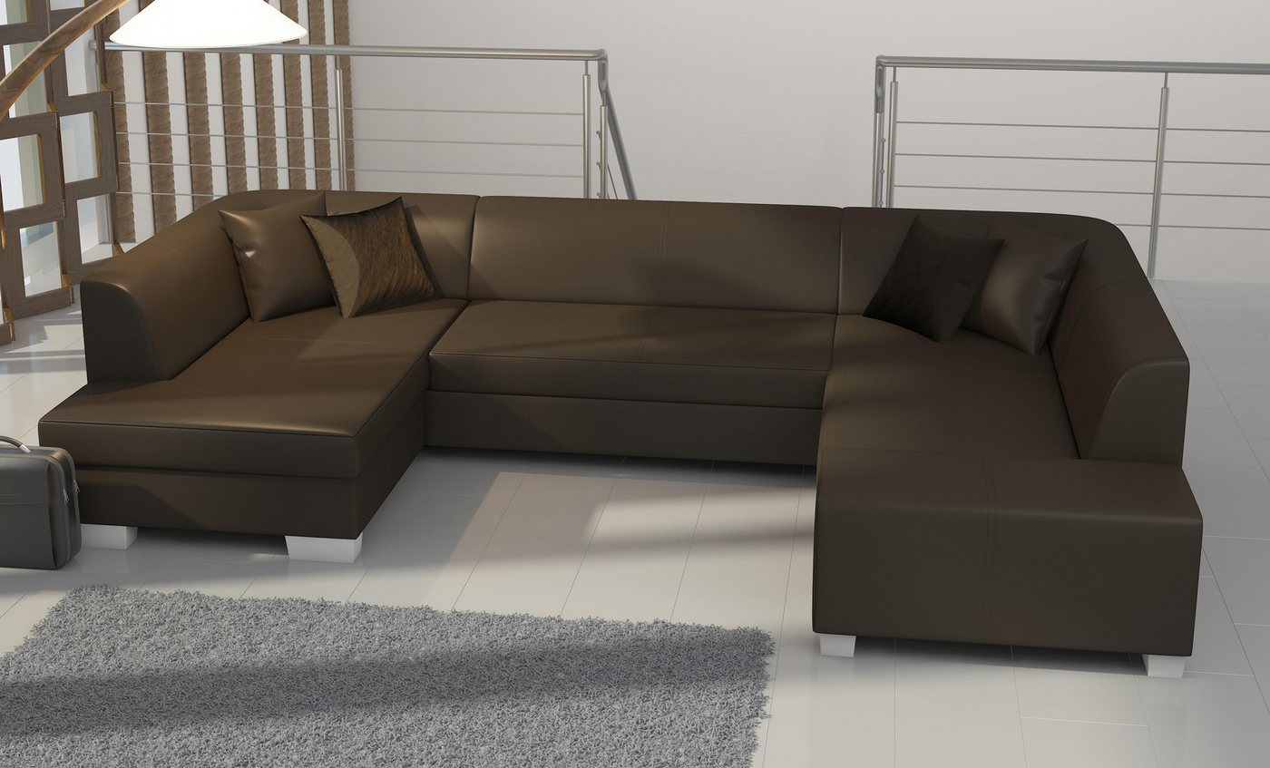 Xlmoebel Wohnlandschaft Großes XXL Schlafsofa – Polstergarnitur mit Bettfunktion & Komfort, Hergestellt in Europa von Xlmoebel