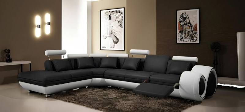 Xlmoebel Wohnlandschaft LEDER-SITZMÖBEL mit USB-Anschluss in SCHWARZ/WEIß Wohnlandschaft Neu, Hergestellt in Europa Xlmoebel Wohnlandschaft LEDER-SITZMÖBEL mit USB-Anschluss in SCHWARZ/WEIß Wohnlandschaft Neu, Hergestellt in Europa von Xlmoebel