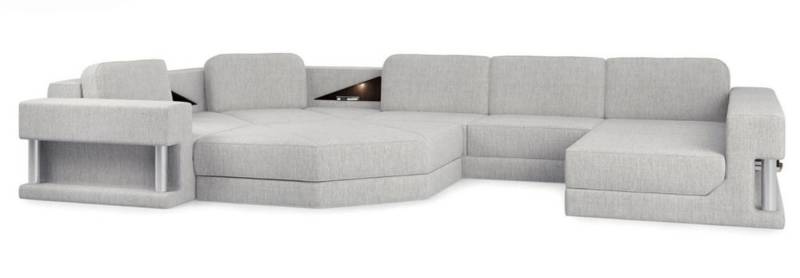 Xlmoebel Wohnlandschaft Leder Design Sofa U-Form Couch Polstermöbel Modern Stilvoll, Hergestellt in Europa von Xlmoebel
