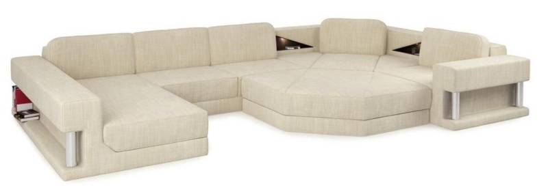 Xlmoebel Wohnlandschaft Leder Design Sofa U-Form Couch Polstermöbel Modern Stilvoll, Hergestellt in Europa von Xlmoebel