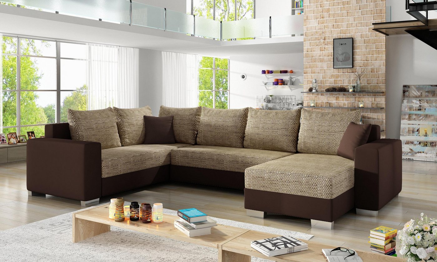 Xlmoebel Wohnlandschaft Modernes Design Sofa – Schlafcouch mit Polsterung aus Textil, Hergestellt in Europa Xlmoebel Wohnlandschaft Modernes Design Sofa – Schlafcouch mit Polsterung aus Textil, Hergestellt in Europa von Xlmoebel