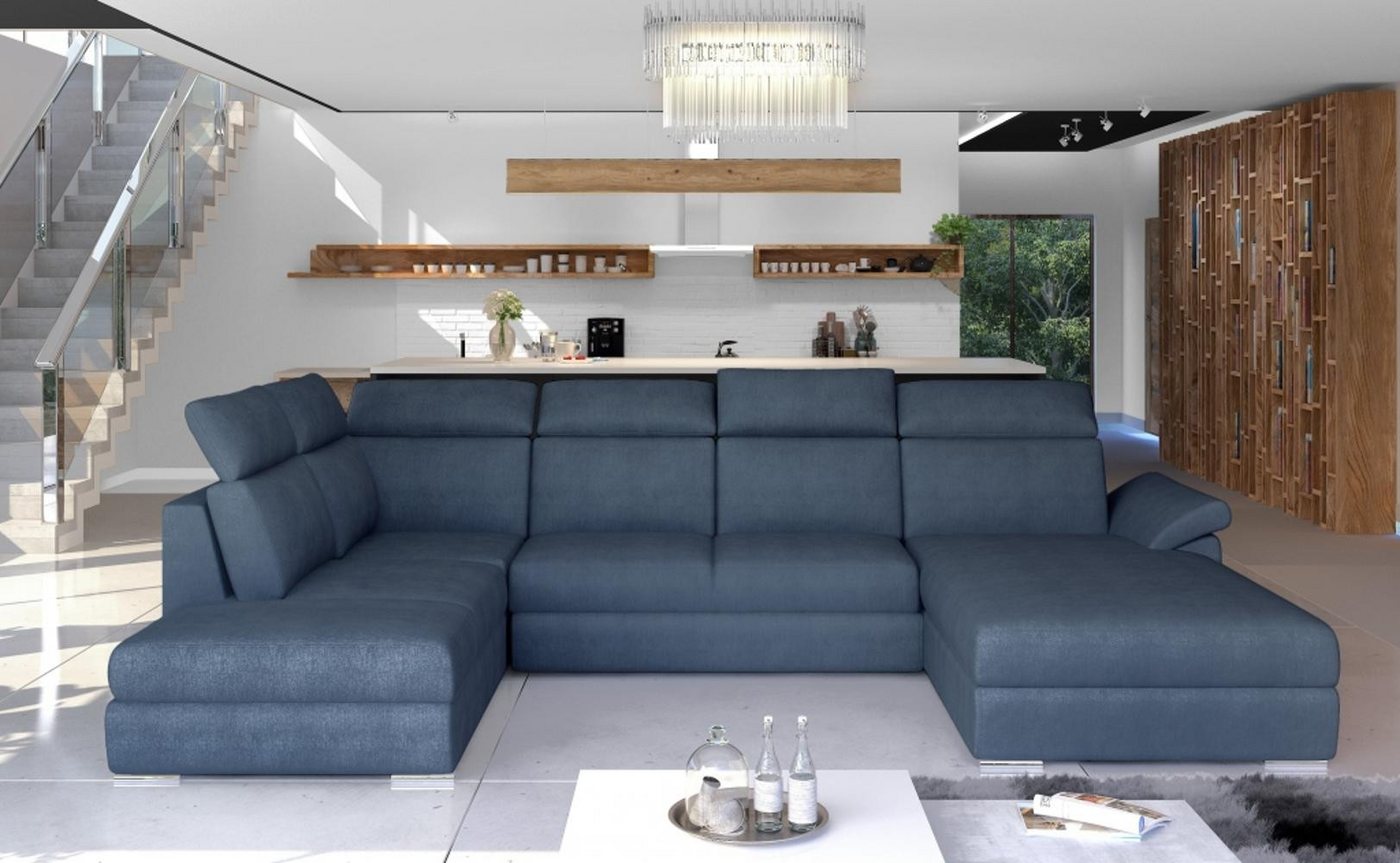 Xlmoebel Wohnlandschaft Modernes U-Form Sofa aus Stoff – Design Couch mit Polsterung, Hergestellt in Europa von Xlmoebel