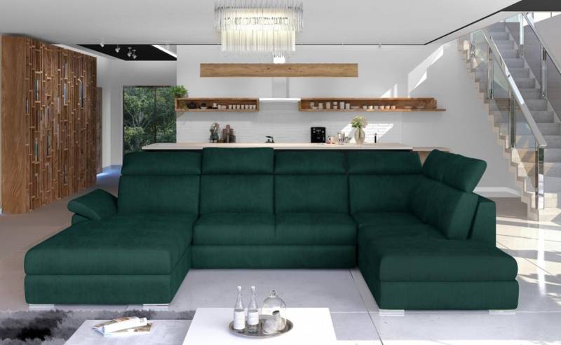 Xlmoebel Wohnlandschaft Modernes U-Form Sofa aus Stoff – Design Couch mit Polsterung, Hergestellt in Europa von Xlmoebel