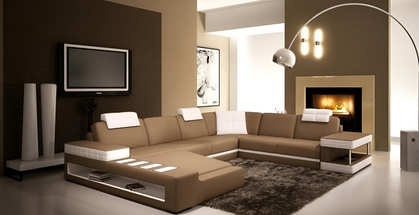 Xlmoebel Wohnlandschaft Polstermöbel U-Form Sofa – Modernes Design für Ihr Wohnzimmer, Hergestellt in Europa von Xlmoebel