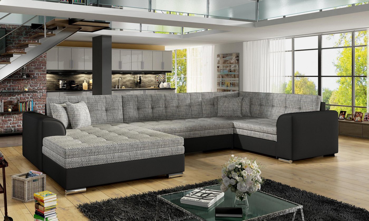 Xlmoebel Wohnlandschaft Sofa mit Bettfunktion – Design Couch in Leder oder Textil, Hergestellt in Europa Xlmoebel Wohnlandschaft Sofa mit Bettfunktion – Design Couch in Leder oder Textil, Hergestellt in Europa von Xlmoebel