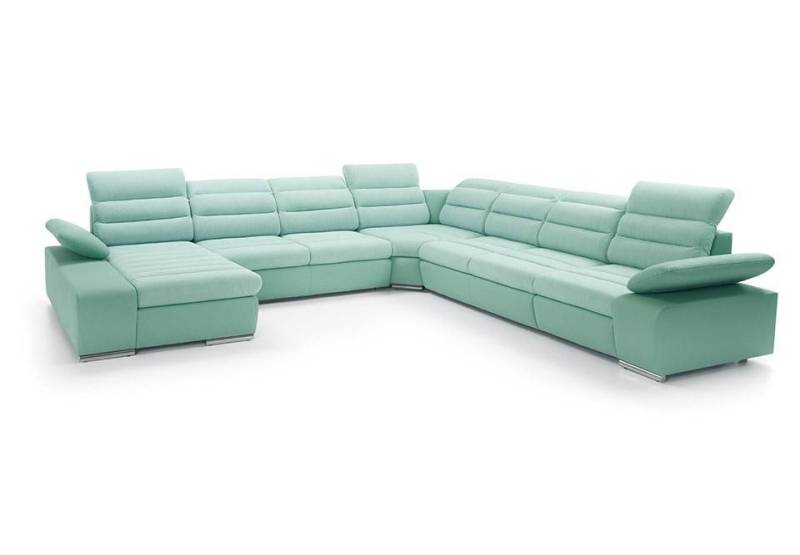 Xlmoebel Wohnlandschaft U-förmiges Ecksofa mit Schlaffunktion - Große Wohnlandschaft, Hergestellt in Europa von Xlmoebel