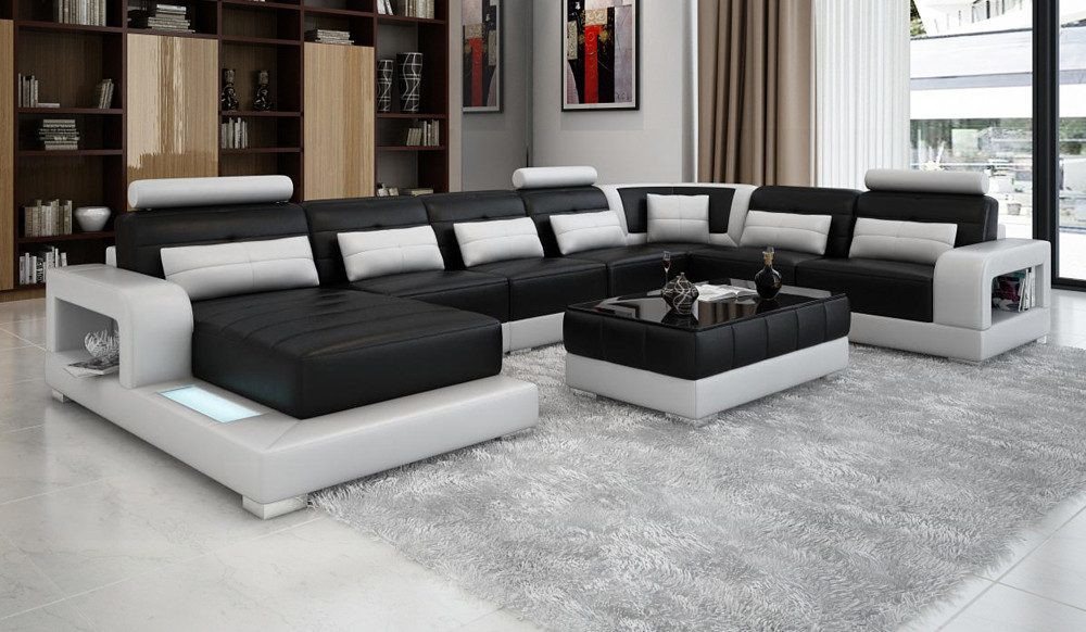 Xlmoebel Wohnlandschaft Wohnlandschaft Sofa in XXL mit USB-Anschluss, Hergestellt in Europa Xlmoebel Wohnlandschaft Wohnlandschaft Sofa in XXL mit USB-Anschluss, Hergestellt in Europa von Xlmoebel
