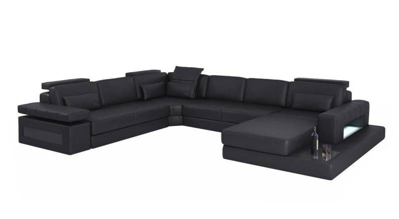 Xlmoebel Wohnlandschaft Ecksofa U-Form mit Schlaffunktion aus Leder - modernes Textilsofa, Hergestellt in Europa Xlmoebel Wohnlandschaft Ecksofa U-Form mit Schlaffunktion aus Leder - modernes Textilsofa, Hergestellt in Europa von Xlmoebel